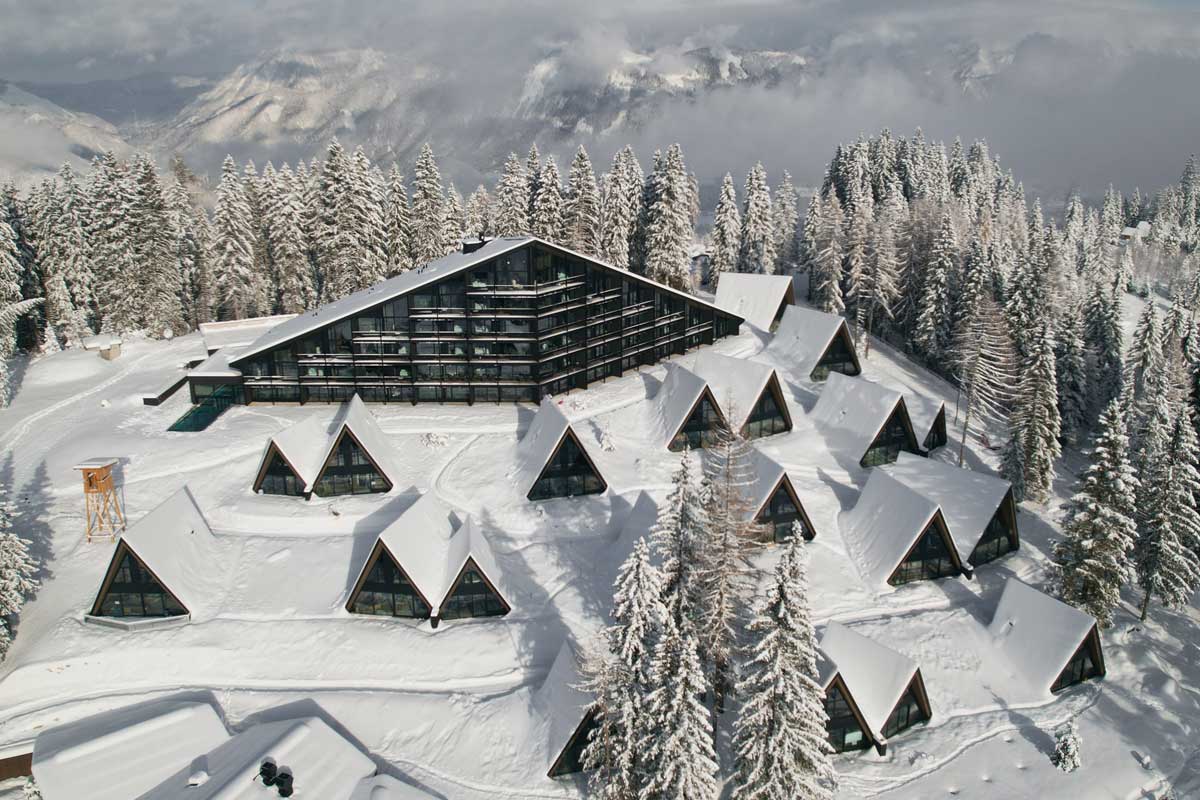 With the alpin.Himmelsglück offer, the entire TRIFORÊT alpin.resort is reserved for your event in Hinterstoder.